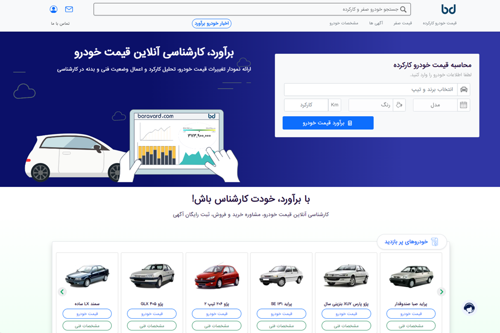 استعلام بهترین قیمت خودرو-کاماپرس