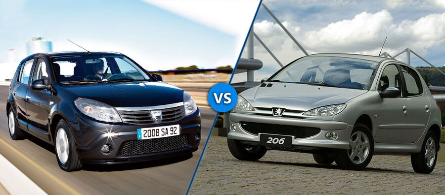 تقابل فنی دو خودرو پژو 206 تیپ 5 و رنو ساندرو