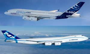 صدای کدام هواپیمای مسافربری بلندتر است؟ ایرباس A380 یا بوئینگ 747؟ (ویدیو)
