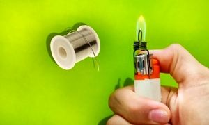 روشی ساده برای ساخت هویه دست ساز با فندک (ویدیو)