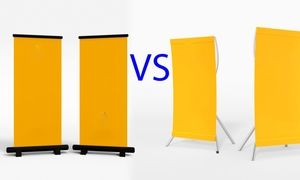 برای تبلیغات نمایشگاهی استند ایکس بهتر است یا رول آپ؟